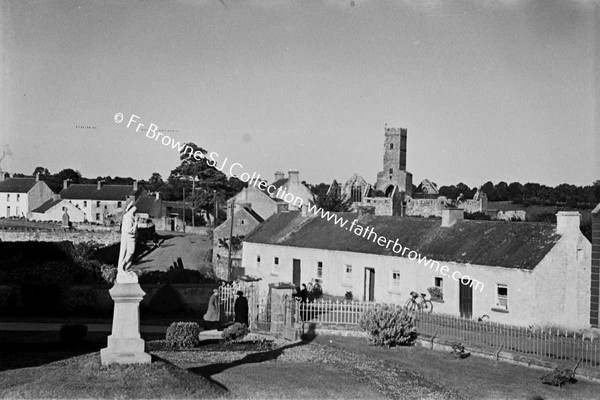 KILCONNELL ABBEY FROM VILLAGE